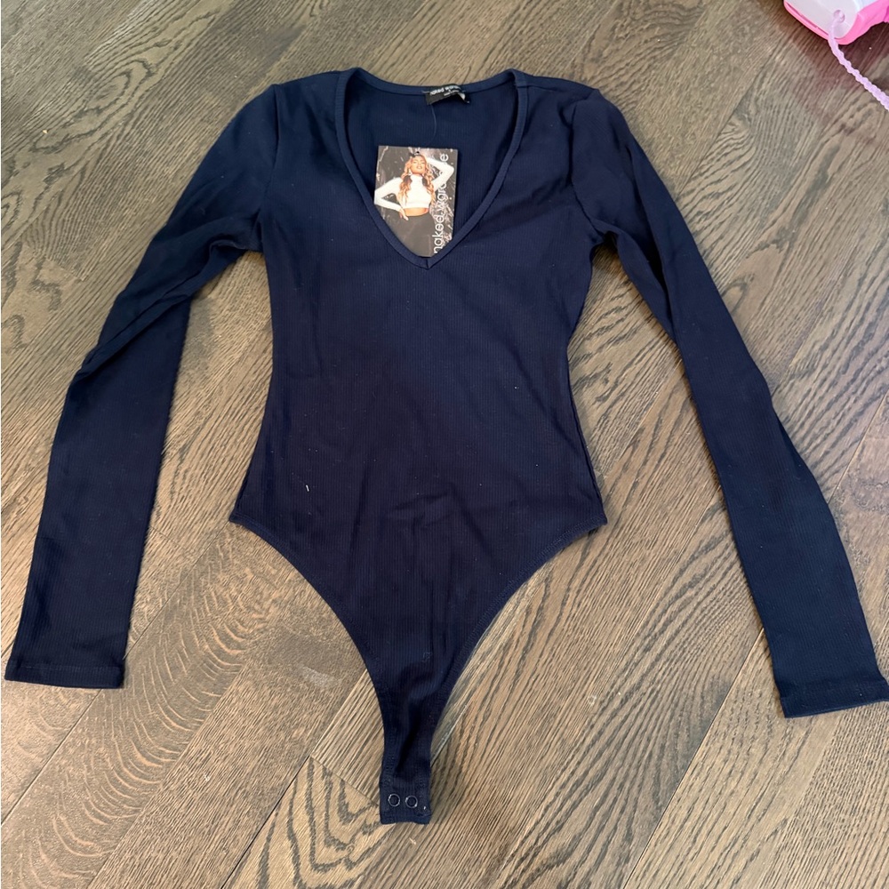 Navy Long Sleeve Bodysuit